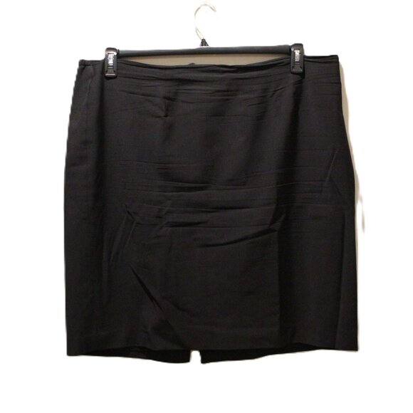 Talbots Black Refined Ponte Skirt - Sz 18 - Picture 1 of 4